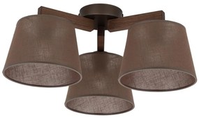 Brilagi - Плафонен полилей LATTE 3xE27/15W/230V бор/кафяв