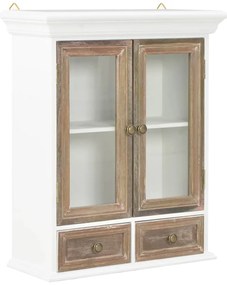 280073 vidaXL Стенен шкаф, бял, 49x22x59 см, инженерно дърво