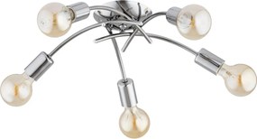 Прикрепен полилей TORIZO 5xE27/15W/230V, гланцов хром