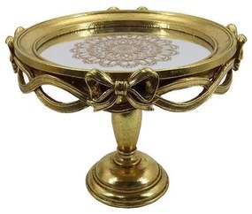 Декоративен поднос Ø 25,5 cm златист