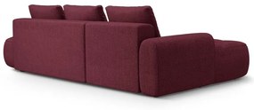 Бордо сгъваем/с място за съхранение ъглов диван (ляв ъгъл) Linz – Cosmopolitan Design