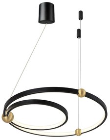 Висящ пендел Black Ring led + дистанционно управление APP692-30-50