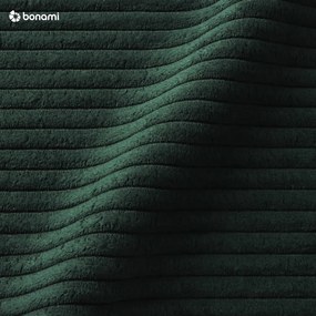 Тъмнозелено двойно легло 160x200 cm тапицирано с място за съхранение с включена подматрачна рамка Mattis Cord – Meise Möbel