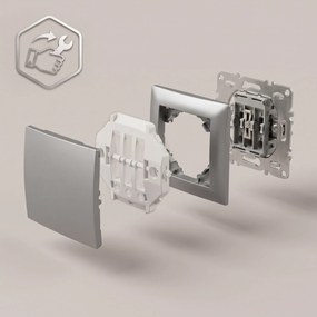 Единичен Ключ OSTE JNH006-W GREY
