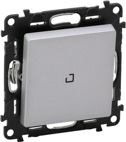 Legrand Еднополюсен ключ с подсветка LED 0.15мА цвят алуминий Valena Life  - 752310