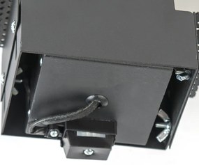 Комплект от 12 вградени прожектори черни GU10 наклоняеми без рамка - Oneon