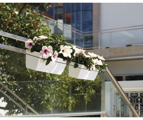 Самополиваща се саксия за цветя от рециклирана пластмаса 50 cm Capri – Artevasi