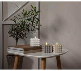 Бяла восъчна LED свещ Точка, височина 9,5 см Flamme - Star Trading