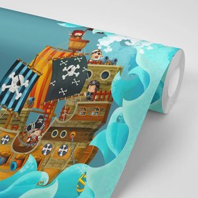 Тапет – Пиратски кораб на море