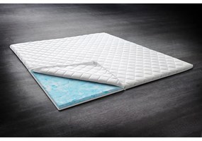 Средно твърд с пяна топер със сменяем калъф/терморегулиращ 200x200 cm – Meise Möbel