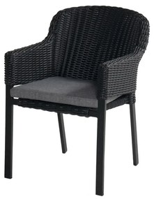Черен пластмасов градински стол Cairo - Hartman