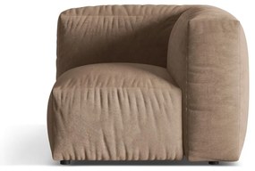 Светлокафяв кадифен модул за диван (променлив) Martina – Micadoni