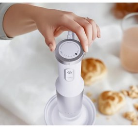 Пасатор, чопър и миксер 3в1 AENO AHB0004W, 1200W, 0.5 л, 18 степени, Турбо, DC мотор, Бял/инокс