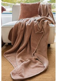 Кафяво одеяло от микроплюш 150x200 cm Tomo – Tiseco Home Studio