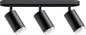 LED RGBW димируемо точково осветително тяло за баня TURYN 3xGU10/6W/230V IP44 черно