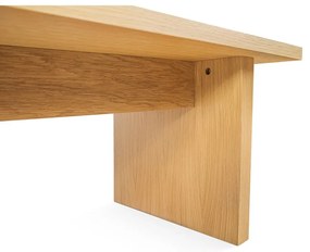 Масичка за кафе с плот от дъб в естествен цвят 60x120 cm Stripe - Woodman