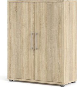 Модулна библиотека от дъбов декор в естествен цвят 89x113 cm Prima – Tvilum