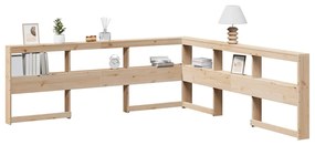 859253 vidaXL Табла за книги във формата на буквата L 200 cm