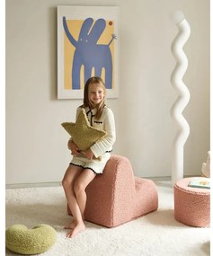 Зелена детска възглавница за диван от букле Star – Wigiwama