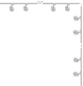 Zuma Line 3591 - Точково осветително тяло за шинна система MASTER 8xGU10/15W/230V бяло