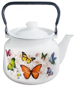 Horecano - Емайлиран чайник 3,5л "Пеперуда" Н-(2713/02баттер)