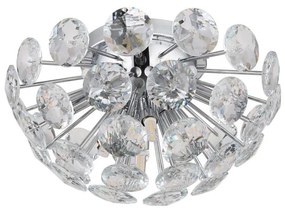 Globo 16047DC - Плафон VIRINA 10xG9/7W/230V лъскав хром Ø 39 см