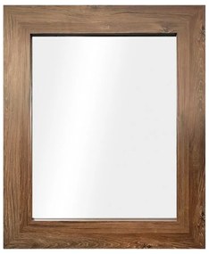 Стенно огледало с кафява рамка , 60 x 86 cm Jyvaskyla - Styler
