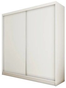 Гардероб с плъзгащи врати GALAN, 200x216x61, бял