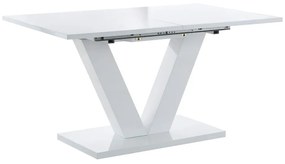 Бяла сгъваема маса за хранене Aaron, 140 x 90 cm - Støraa