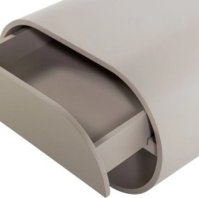Сиво-бежов на няколко нива стенен рафт 39 cm Momo – WOOOD