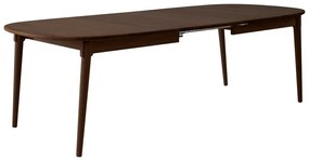 Кафява сгъваема трапезна маса от масивен дъб 106x184 cm Miro – Hammel Furniture