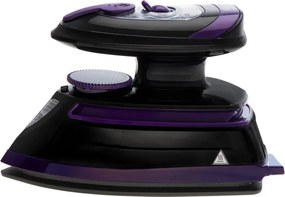 Парна ютия за пътуване Adler AD 5049, 420W, 30 мл, Керамична плоча, Парно и сухо гладене, Черен/Лилав