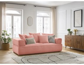 Розов шенилов диван 237 cm Whesley – Bobochic Paris