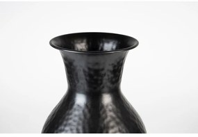 Черна стоманена висока ваза (височина 49 cm) Dunja – White Label