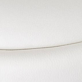 Бели бар столове в комплект от 2 бр. с регулируема височина от имитация на кожа (височина на седалката 72 cm) – Casa Selección