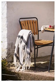 Сиво одеяло със смес от вълна 130x170 cm Carmel – House Nordic