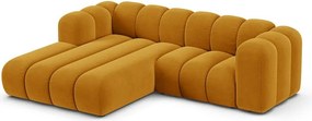 Жълт ъглов диван (ляв ъгъл) Lupine – Micadoni Home