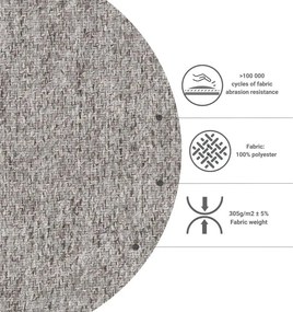 Кремав ъглов разтегателен диван (променлив) Homely Tommy - Miuform