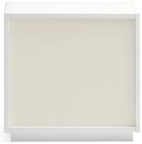 Бяло нощно шкафче Doric - Teulat