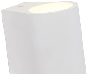 Модерна стенна лампа бяла със светлинен ефект - Tubo