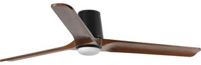 FARO33839WT-1TW-LED Димируем вентилатор HEYWOODTUBL 10W/230V бор/черен Ø 132 см WT + д.у.