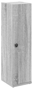 858520 vidaXL Шкаф за баня с държач за ролки, сив сонома, 20,5x22x72 см