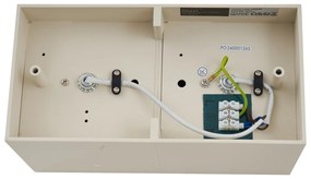 Модерен стенен прожектор бежов G9 регулируем 2-светлинен - Box