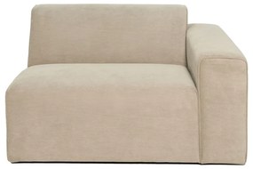 Бежов велурен модул на дивана (десен ъгъл) Sting - Scandic