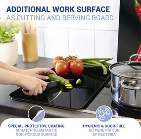 Комплект от 2 стъклени капака за печка , 52 x 30 cm Peperoni - Wenko