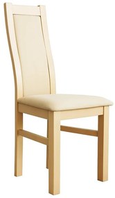 Трапезен стол ZOE дъб/кремов