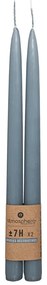 Свещи без аромат atmosphera Hugo, 30 cm, 2 бр - Син
