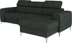 Ъглов Диван Almeria Mini-сив-десен-плат