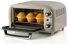 Електрическа фурна Ariete VINTAGE 3919/03, 800W, 10 л, 3 режима, До 230°C, Двойно термо стъкло, Таймер 60 мин, Бежов