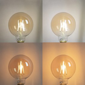 Комплект от 5 E27 димируеми LED крушки G95 4.9W 320 lm 2500K